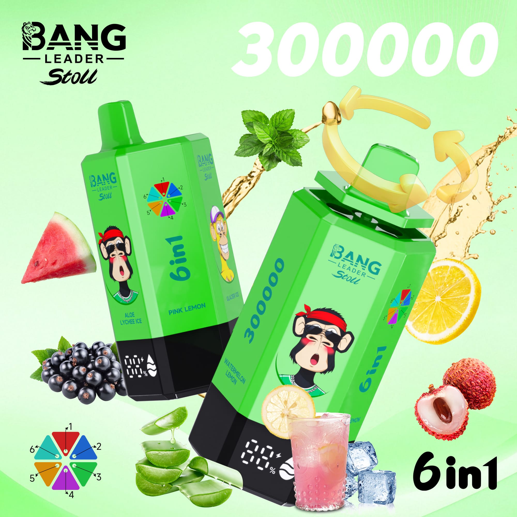 Bang Leader 300K Puffs Disposable Vape 6 in 1 - obrazek 2